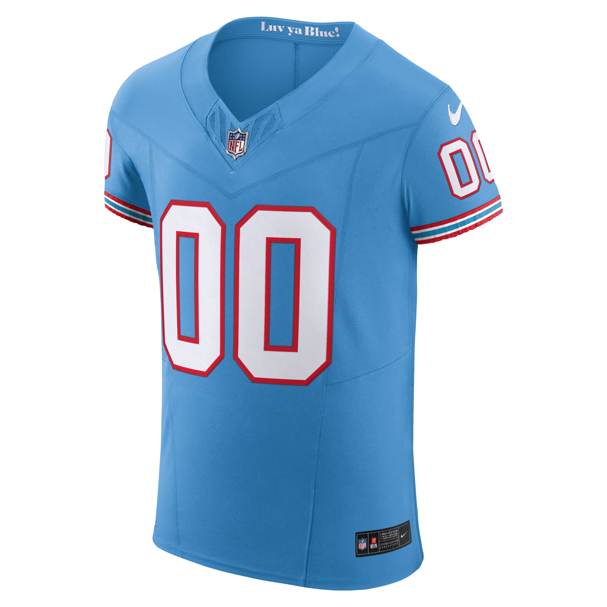 Tennessee Titans Light Blue Vapor F.U.S.E. Elite Custom NFL Jersey Men's