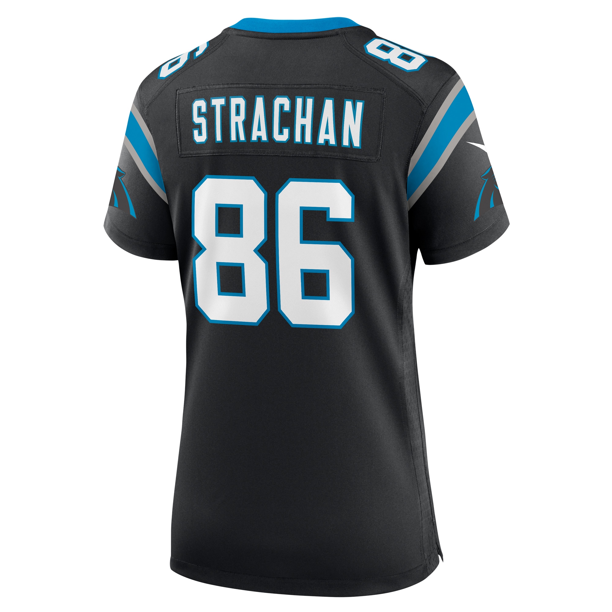 Carolina Panthers Mike Strachan Black Game NFL Jersey Women's
