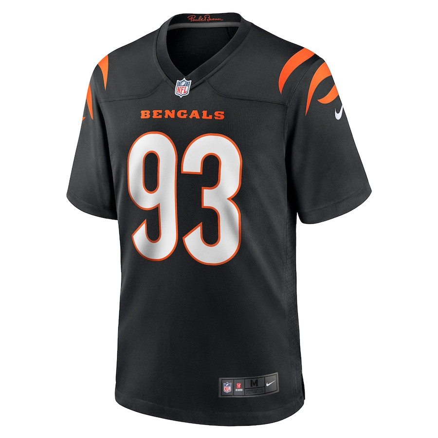 McKinnley Jackson 93 Cincinnati Bengals Game Black NFL Jersey Men's