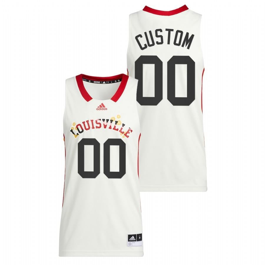 Custom 0 White Louisville Cardinals 2022 Honoring Black Excellence NCAA Jersey Men's