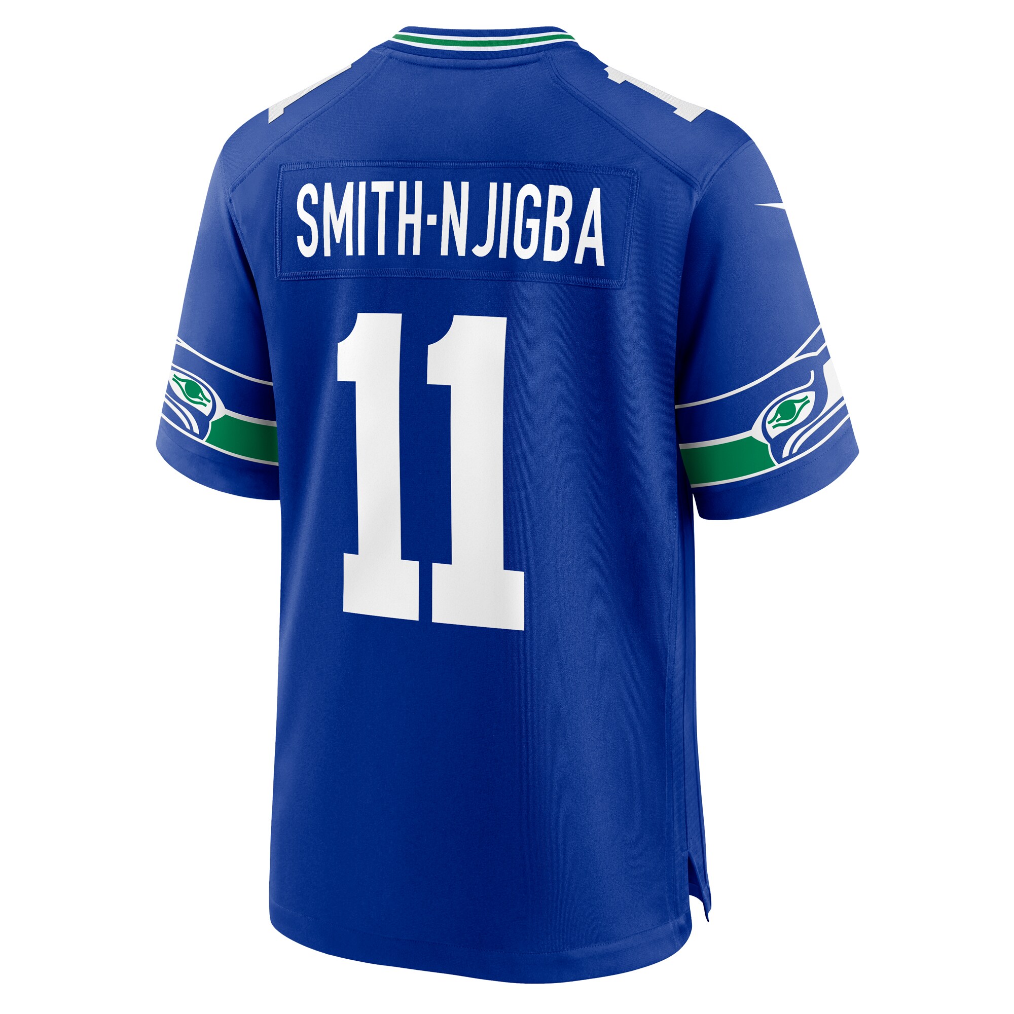 Seattle Seahawks Jaxon Smith-Njigba Royal Throwback Player Game NFL Jersey Men's