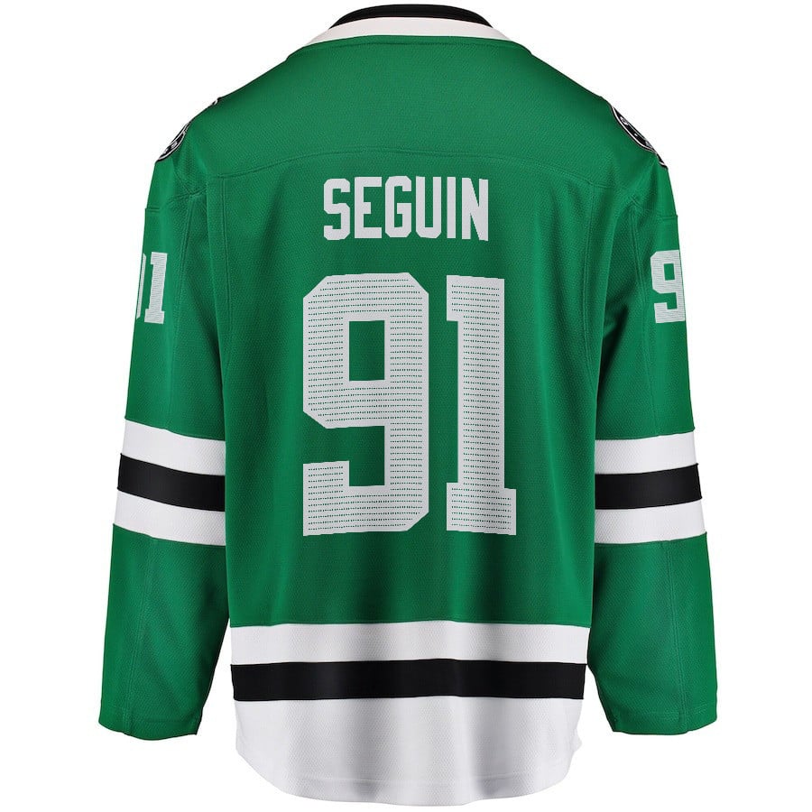 Tyler Seguin 91 Dallas Stars 2024 Playoffs Patch Home Green NHL Jersey Men's