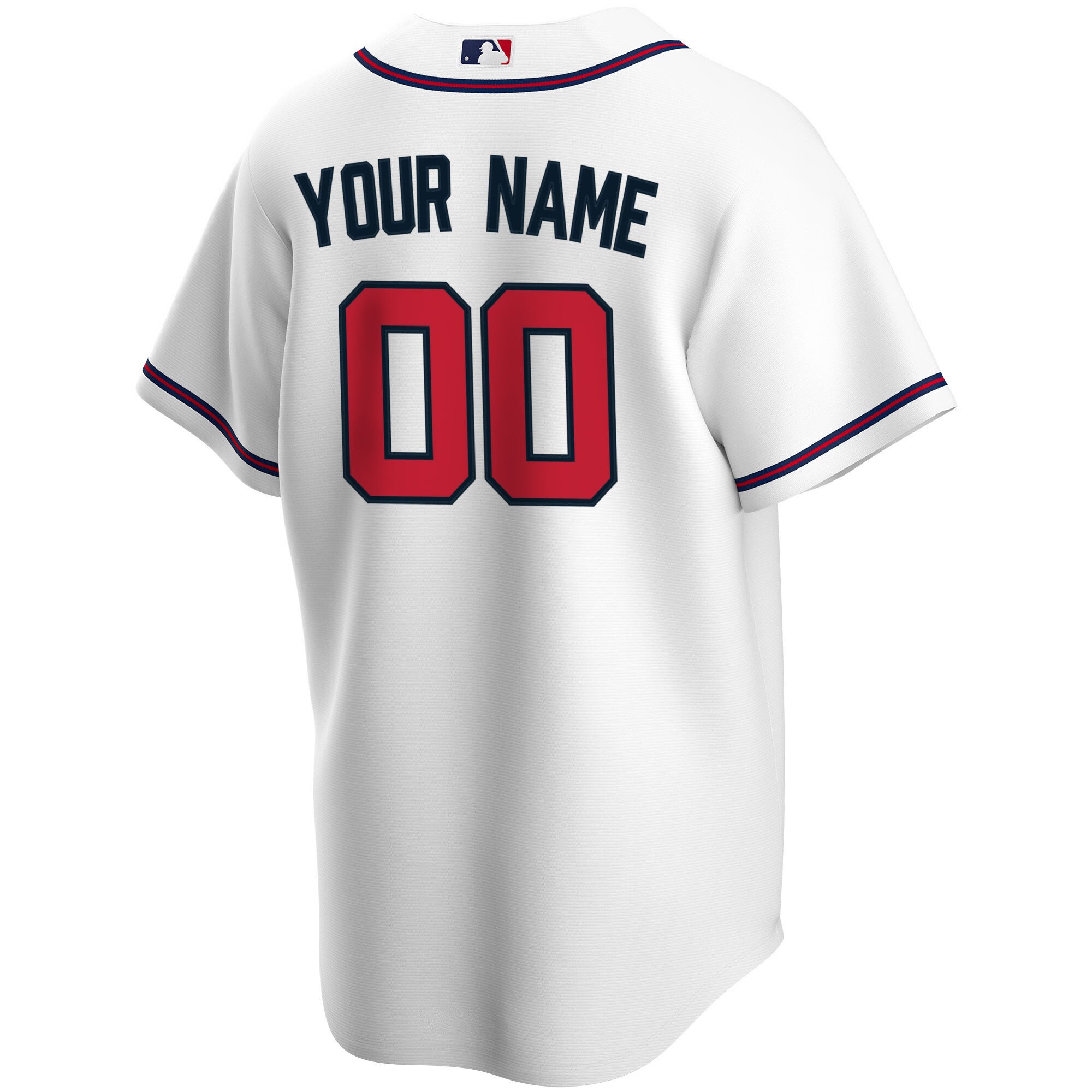 Atlanta Braves White Home Custom MLB Jersey Men's
