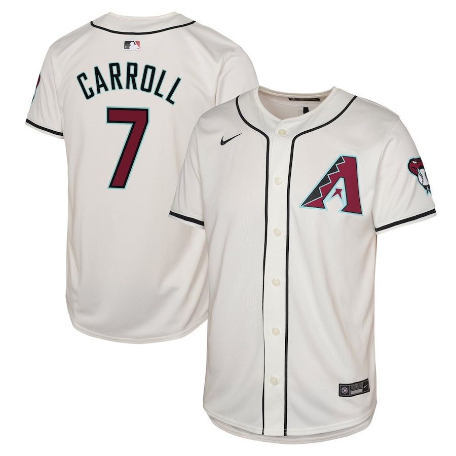 Corbin Carroll 7 Arizona Diamondbacks Home Limited Player White MLB Jersey Youth
