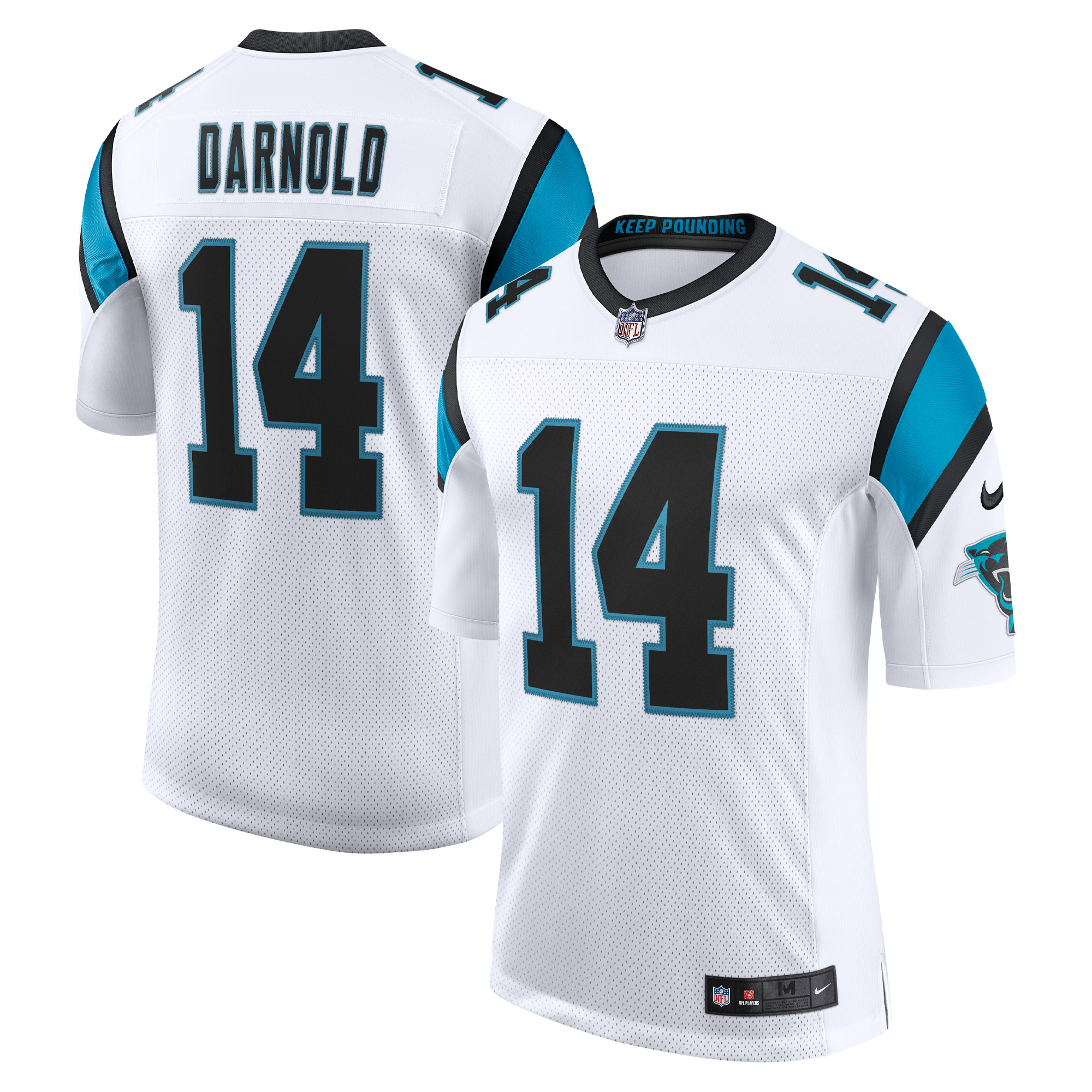 Carolina Panthers Sam Darnold White Vapor Limited NFL Jersey Men's