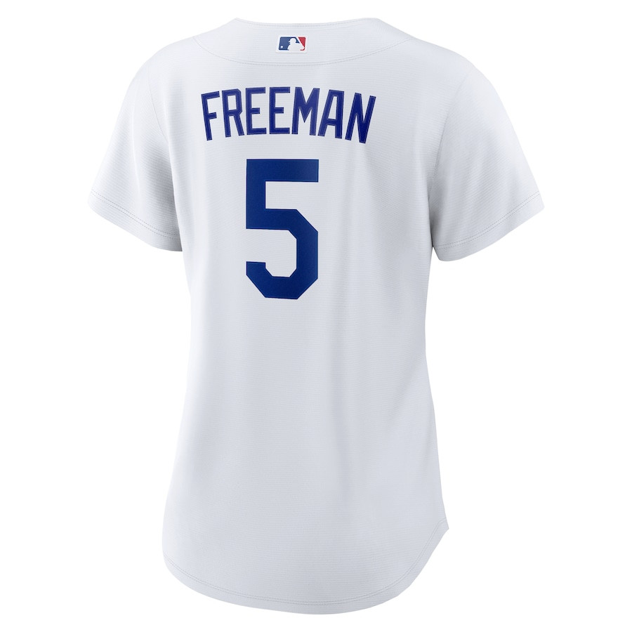 Freddie Freeman 5 Los Angeles Dodgers 2024 World Series Home White MLB Jersey Women's