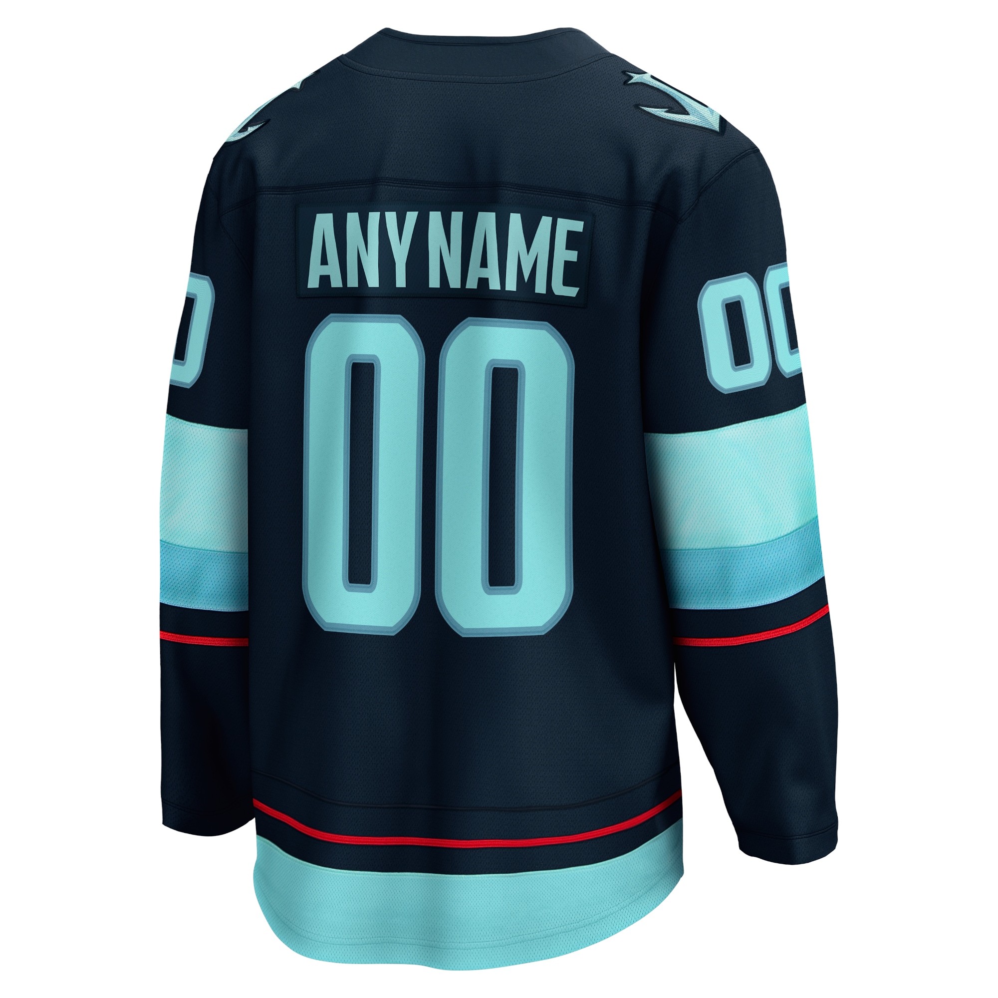 Seattle Kraken Navy Home Breakaway Custom NHL Jersey Men's