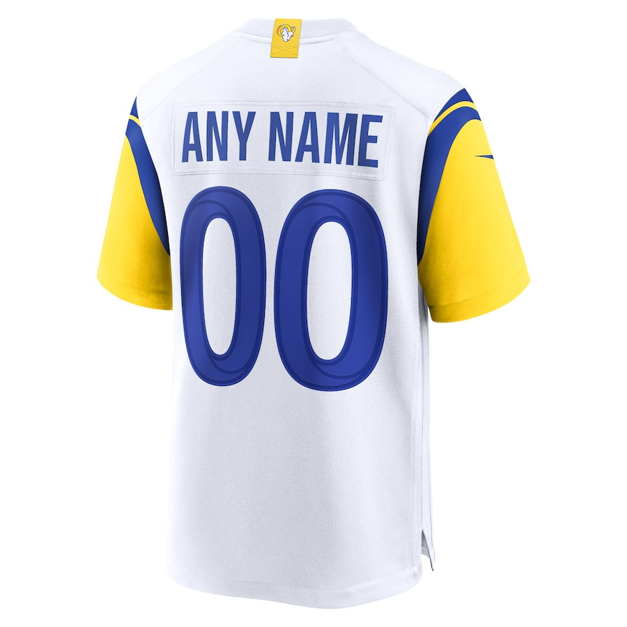 Los Angeles Rams Alternate Custom White NFL Jersey Men's