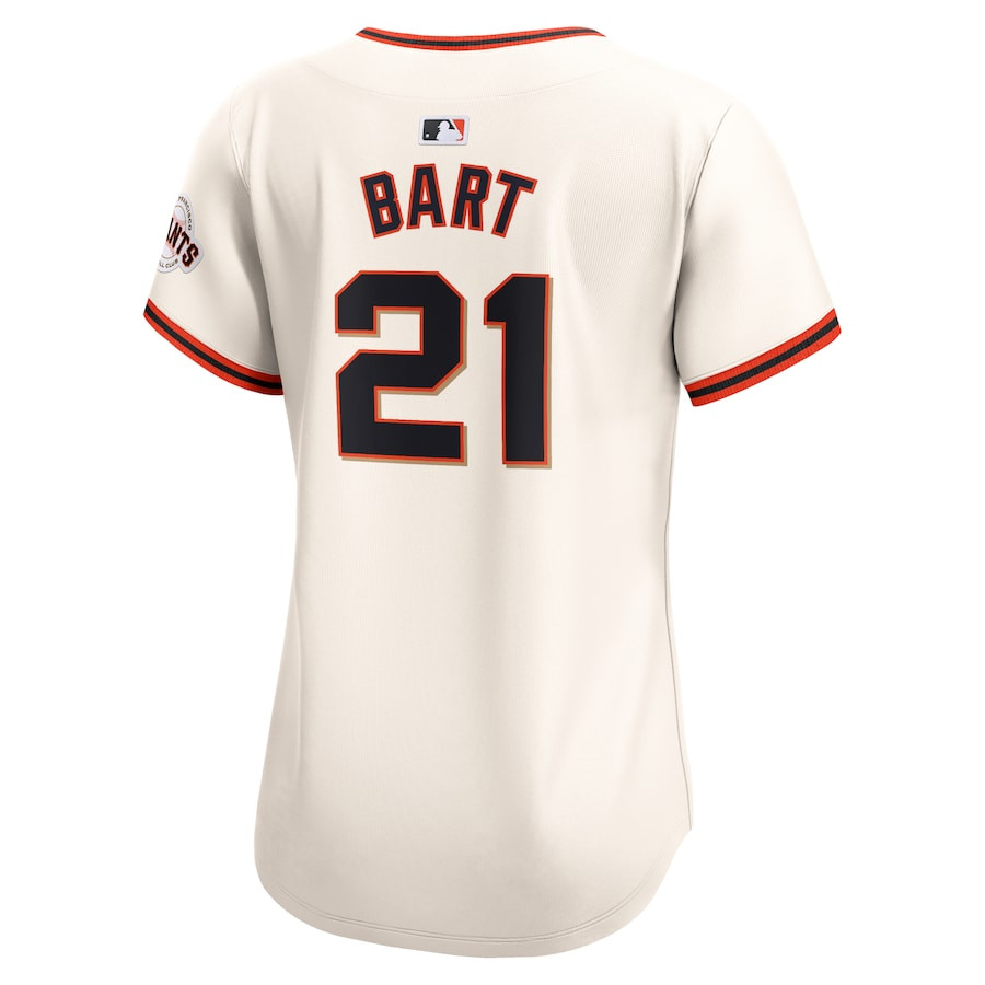 Joey Bart 21 San Francisco Giants Home Limited Player Cream MLB Jersey Women's