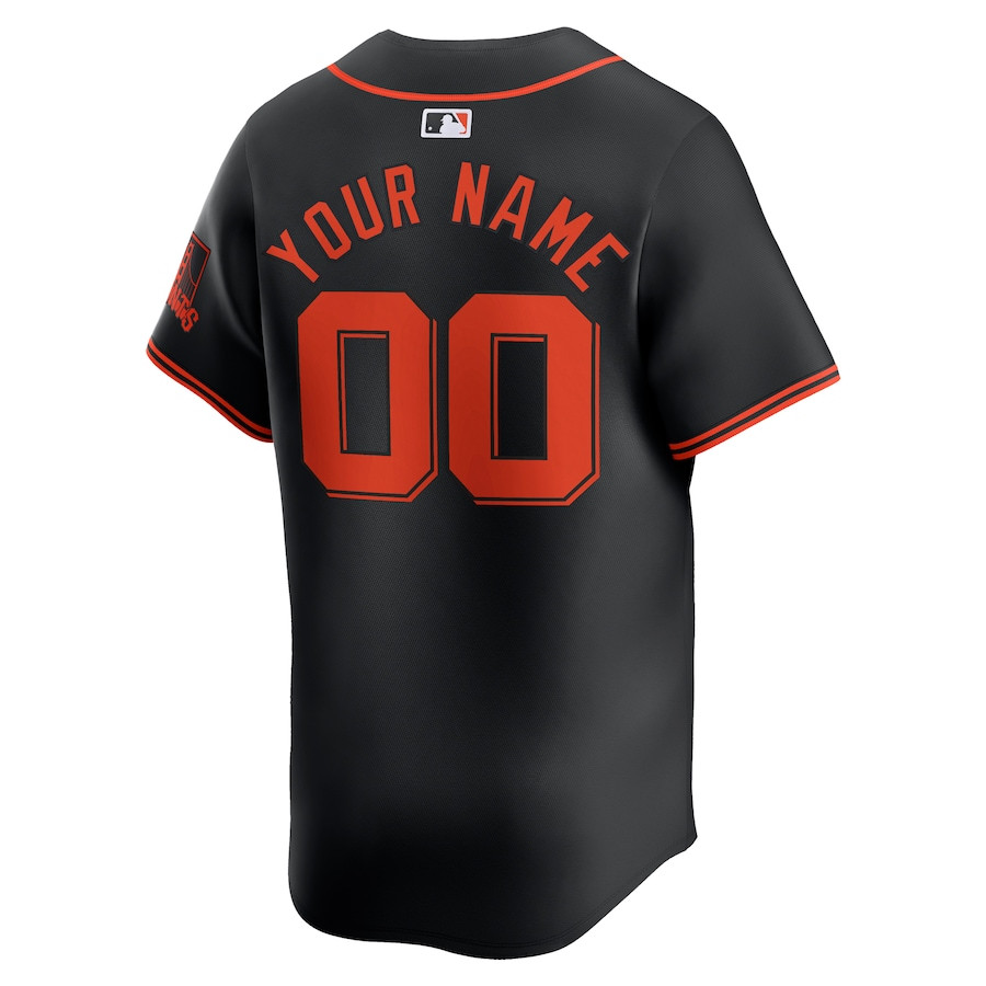 San Francisco Giants Alternate Limited Custom Black MLB Jersey Men's