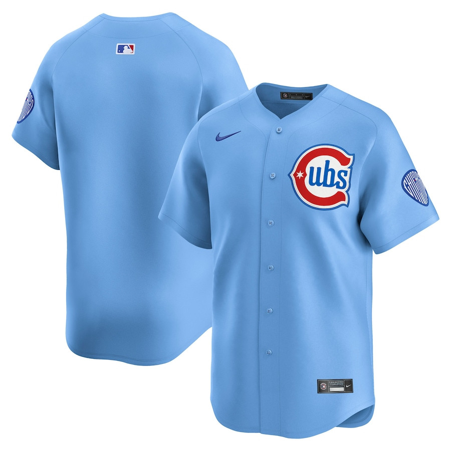 Chicago Cubs Limited Alternate 2 Baby Blue MLB Jersey Men's
