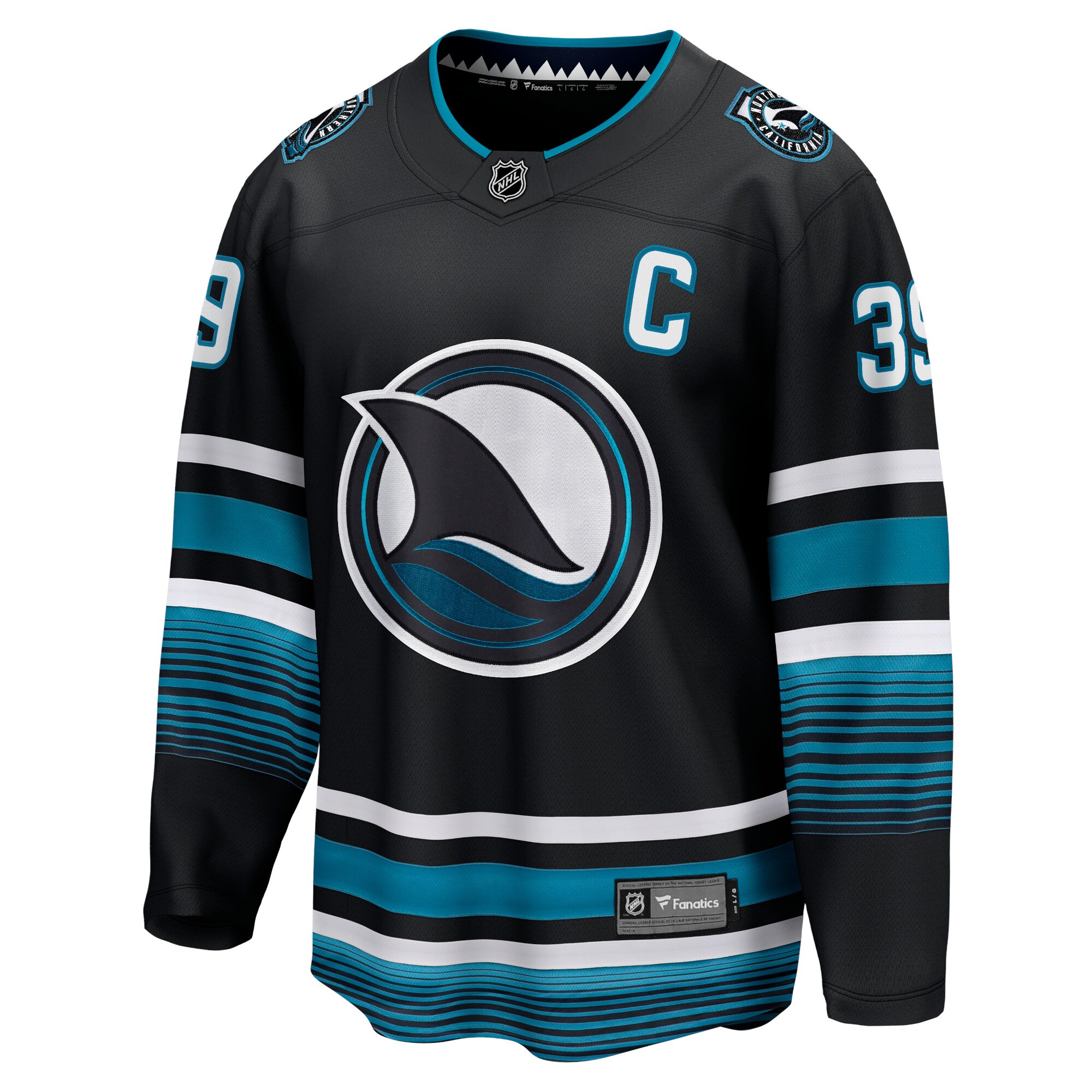 San Jose Sharks Logan Couture Black Alternate Premier Breakaway Player NHL Jersey Men's