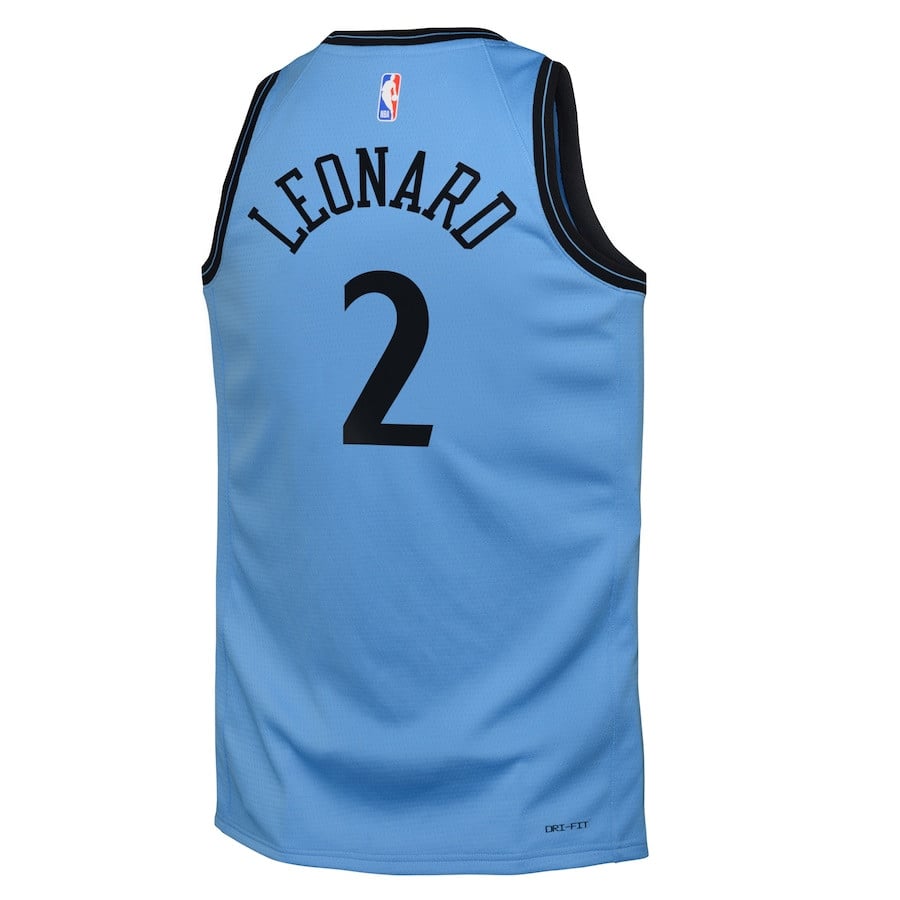 Kawhi Leonard 2 Los Angeles Clippers 2024/25 Swingman Playe City Edition Light Blue NBA Jersey Youth