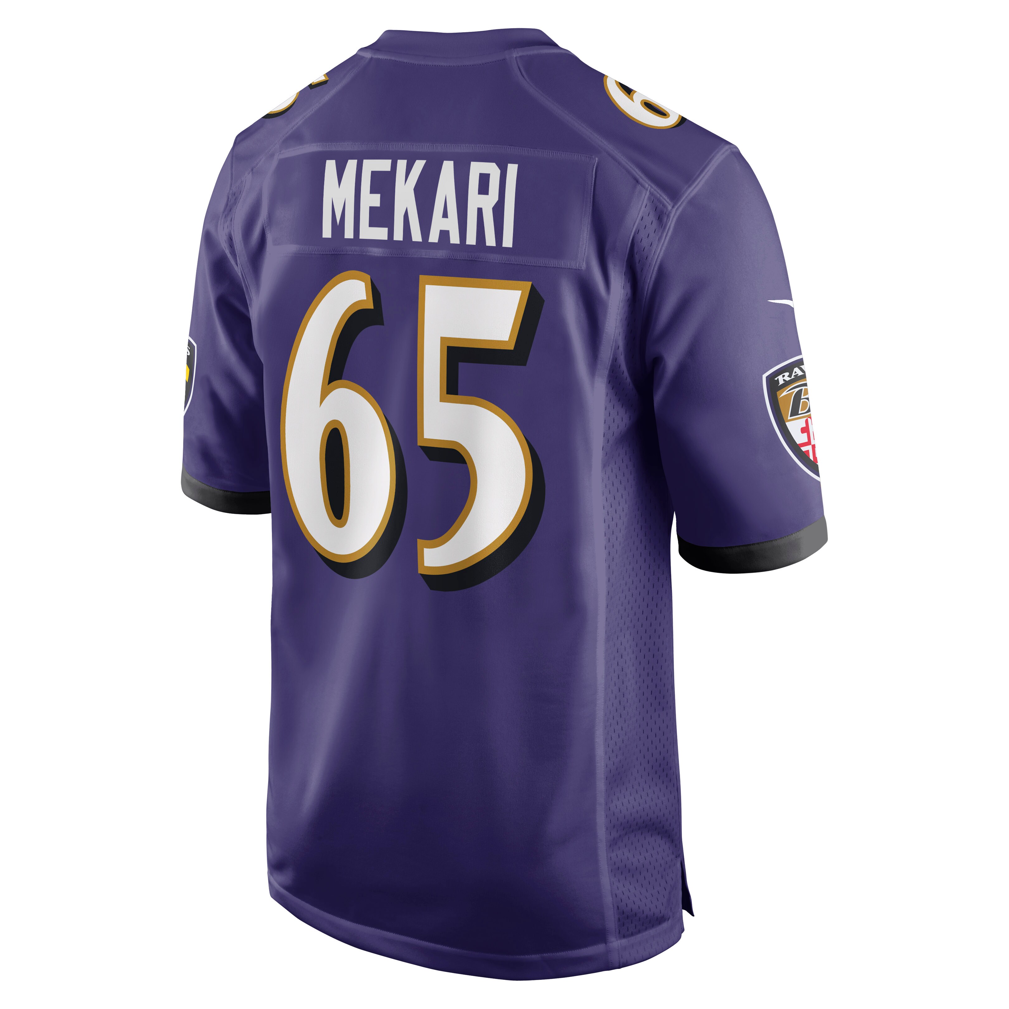 Baltimore Ravens Patrick Mekari Purple Game Player NFL Jersey Men's