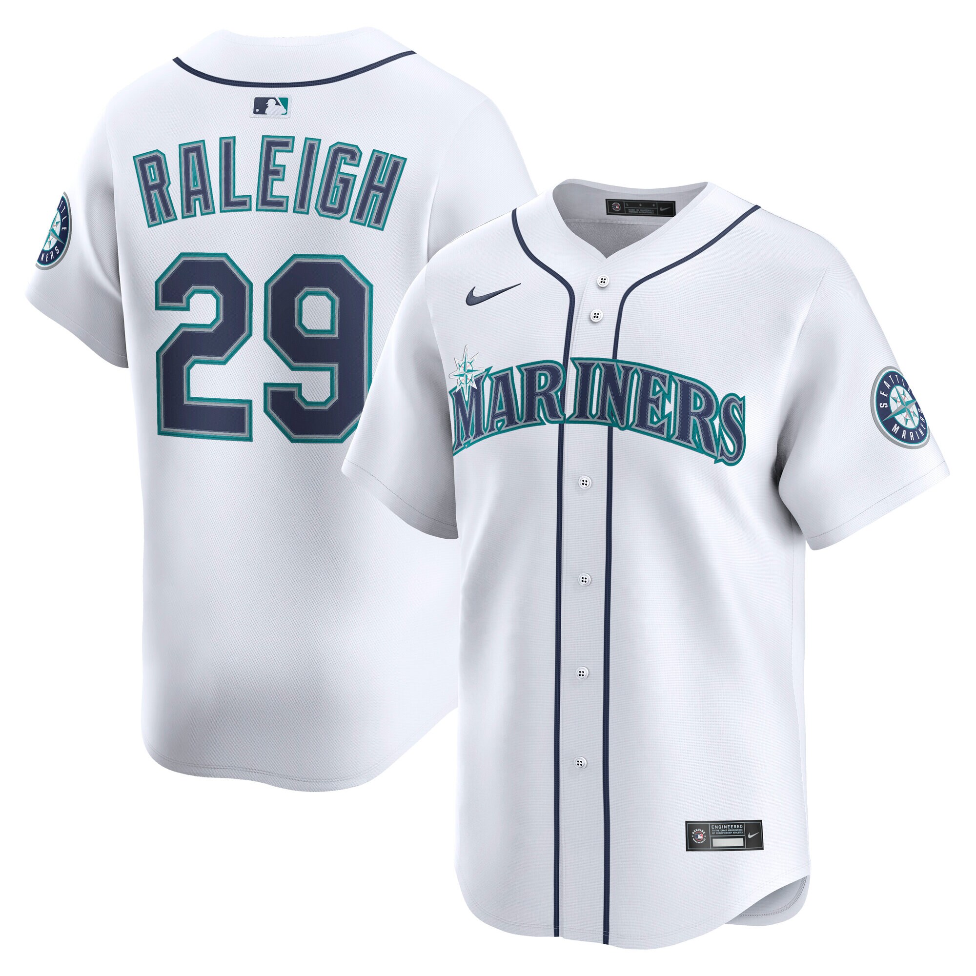 Seattle Mariners Cal Raleigh White Alternate Limited Player MLB Jersey Men's