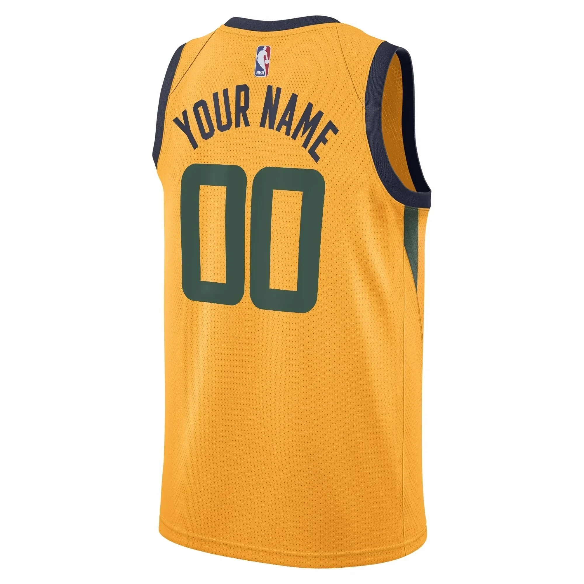Utah Jazz Swingman Custom Statement Edition Gold NBA Jersey Men's