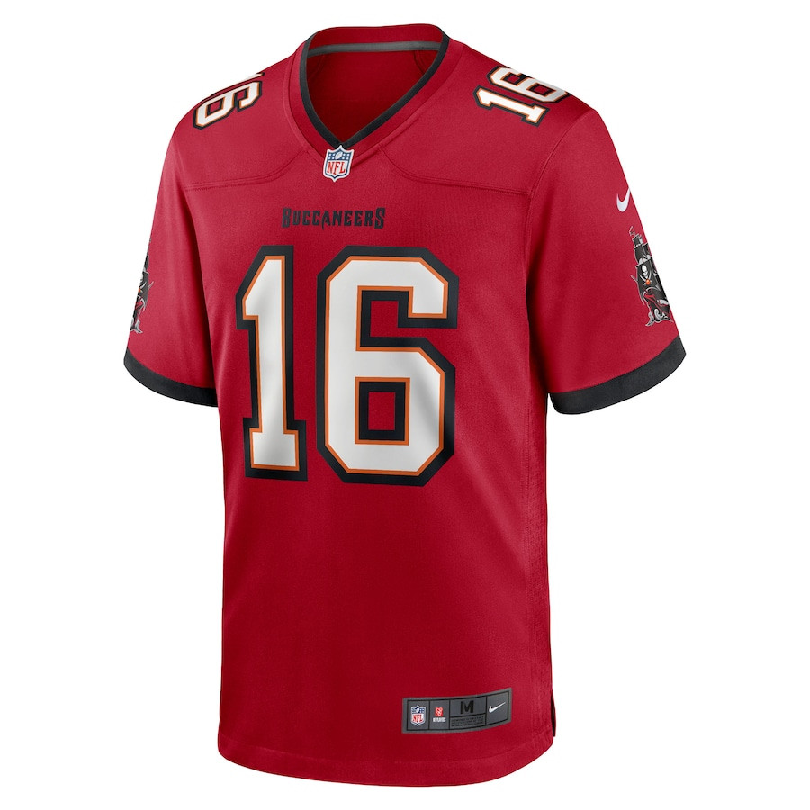 Trenton Gill 16 Tampa Bay Buccaneers Team Game Red NFL Jersey Men's