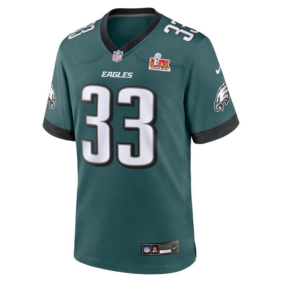 Cooper DeJean #33 Philadelphia Eagles Super Bowl LIX Midnight Green NFL Jersey Youth
