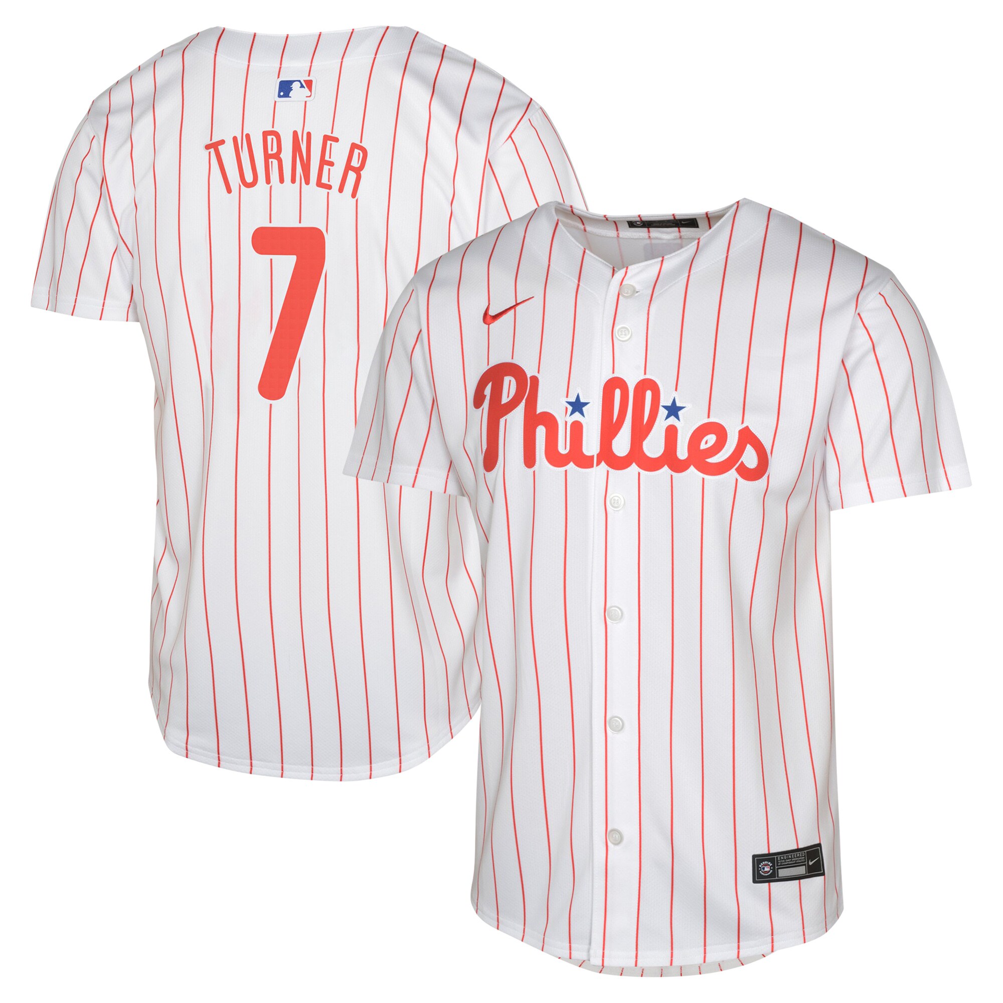 Philadelphia Phillies Trea Turner White Limited Player MLB Jersey Youth