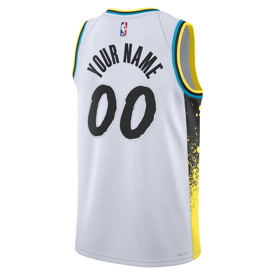 Indiana Pacers Unisex 2024/25 Custom Swingman City Editio White NBA Jersey Unisex
