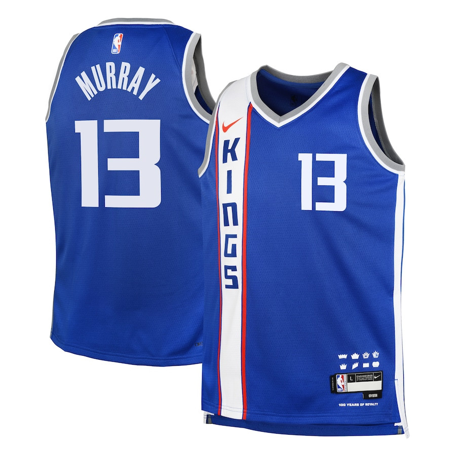 Keegan Murray 13 Sacramento Kings 2023/24 City Edition Swingma Blue NBA Jersey Youth