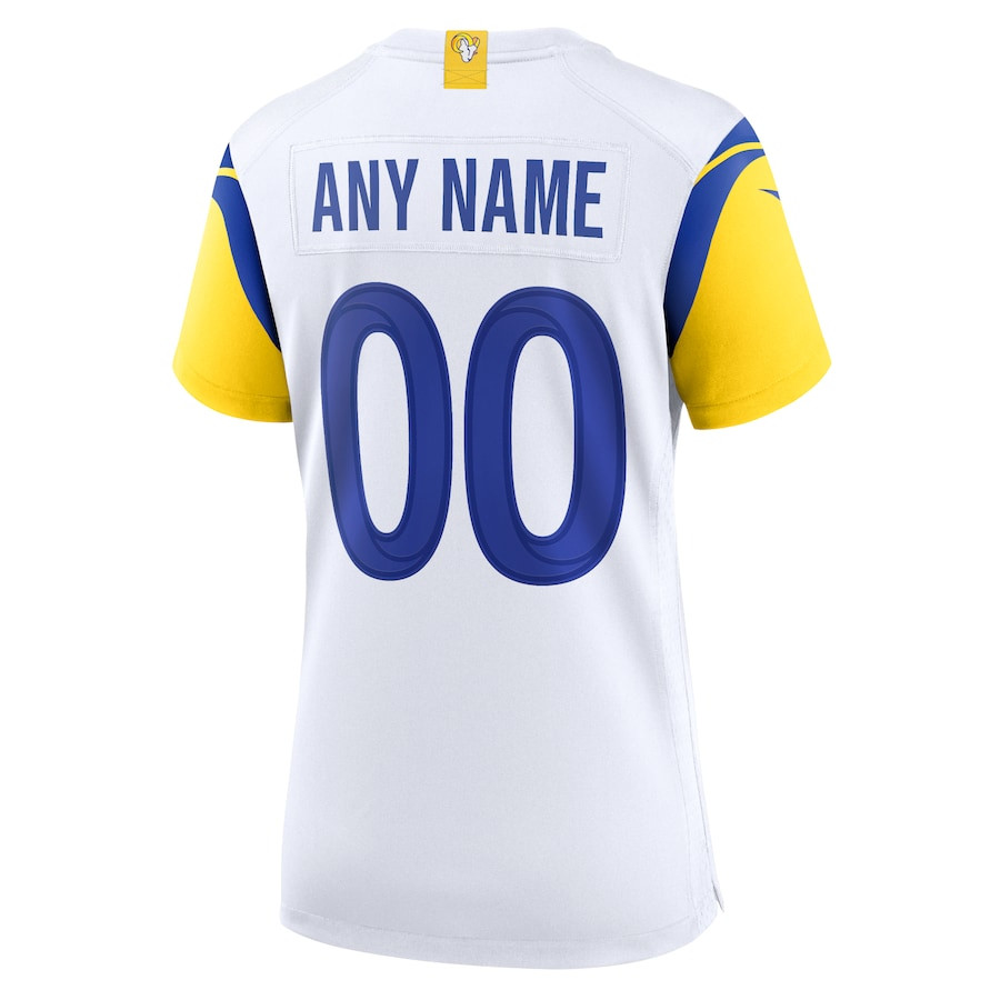 Los Angeles Rams Alternate Custom White NFL Jersey Women's