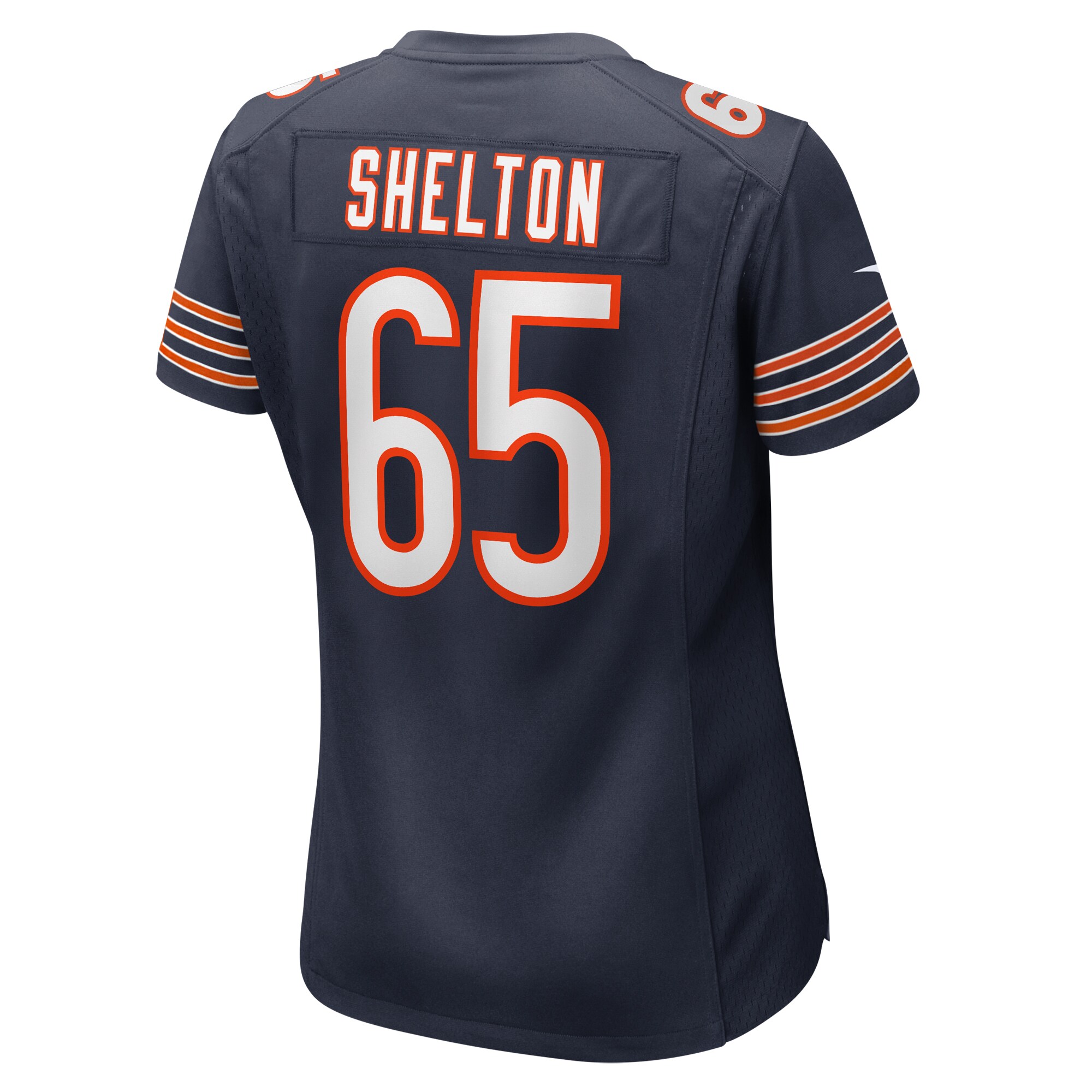 Chicago Bears Coleman Shelton Navy Game NFL Jersey Women's