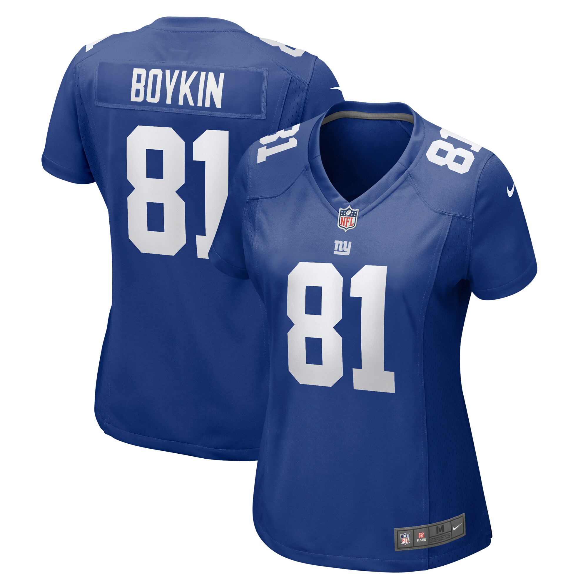 New York Giants Miles Boykin Royal Game NFL Jersey Women's