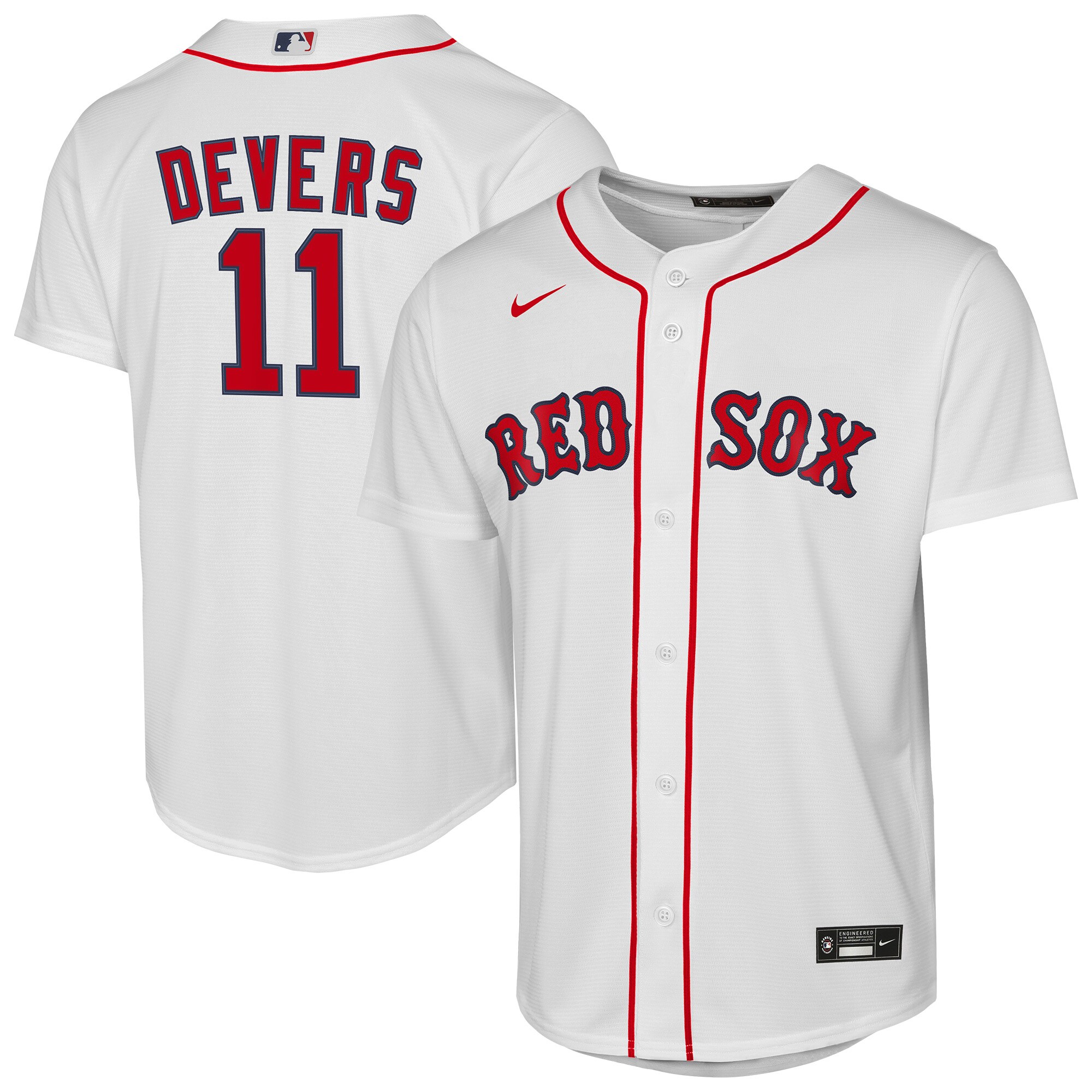 Boston Red Sox Rafael Devers White Home Player MLB Jersey Youth
