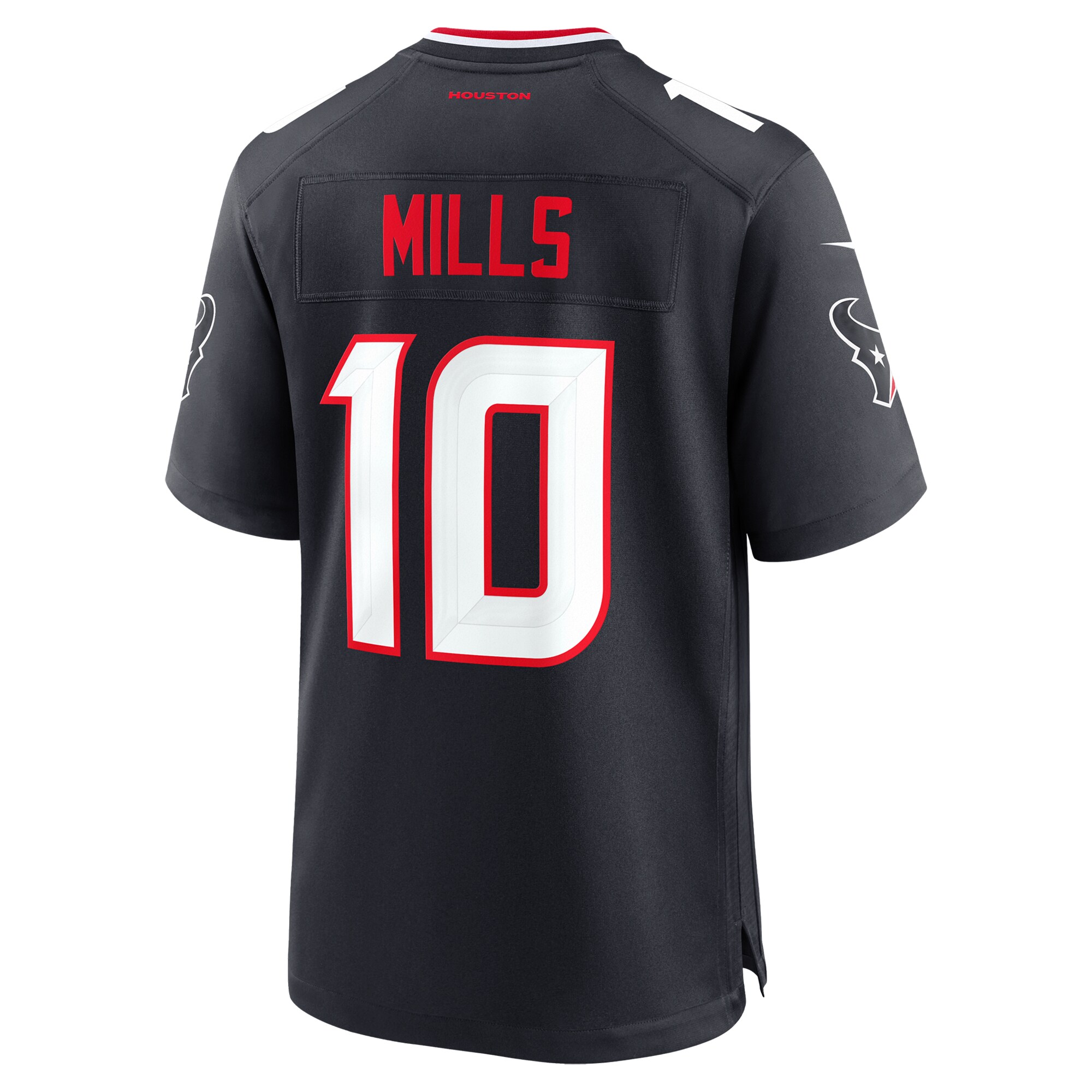 Houston Texans Davis Mills Navy Team Game NFL Jersey Men's