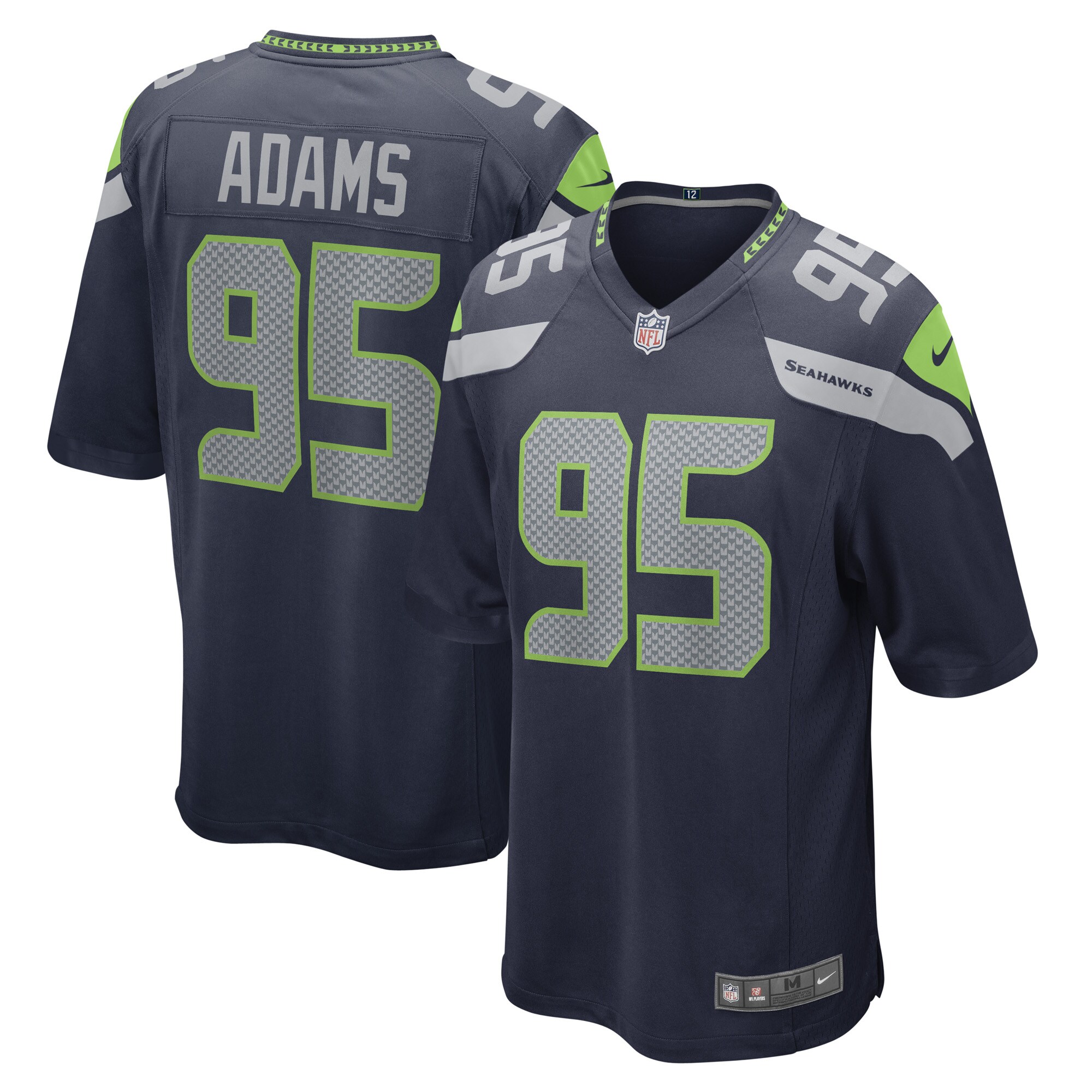 Seattle Seahawks Myles Adams College Navy Game Player NFL Jersey Men's