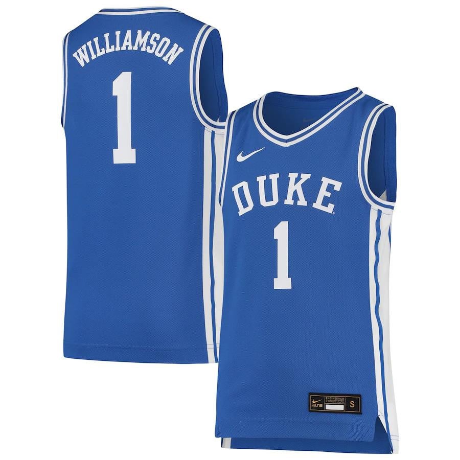 Zion Williamson Duke Blue Devil Royal NCAA Jersey Youth