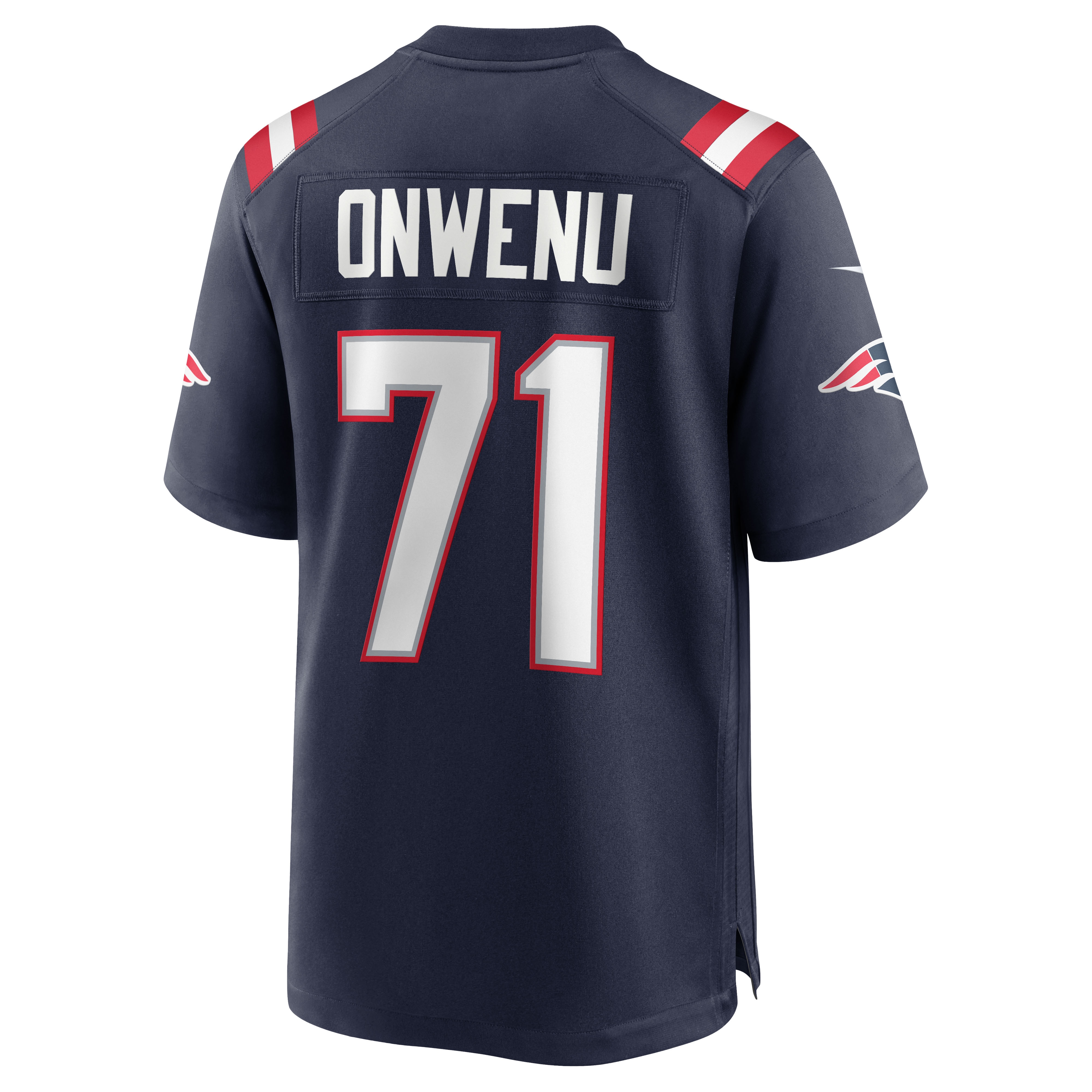 New England Patriots Mike Onwenu Navy Team Game NFL Jersey Men's