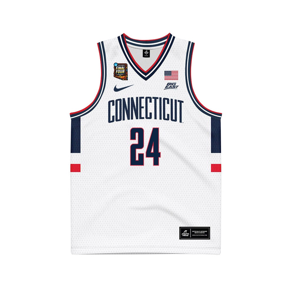 Youssouf Singare 24 UConn Huskies 2024 Final Four Patch Unisex NCAA Jersey Unisex