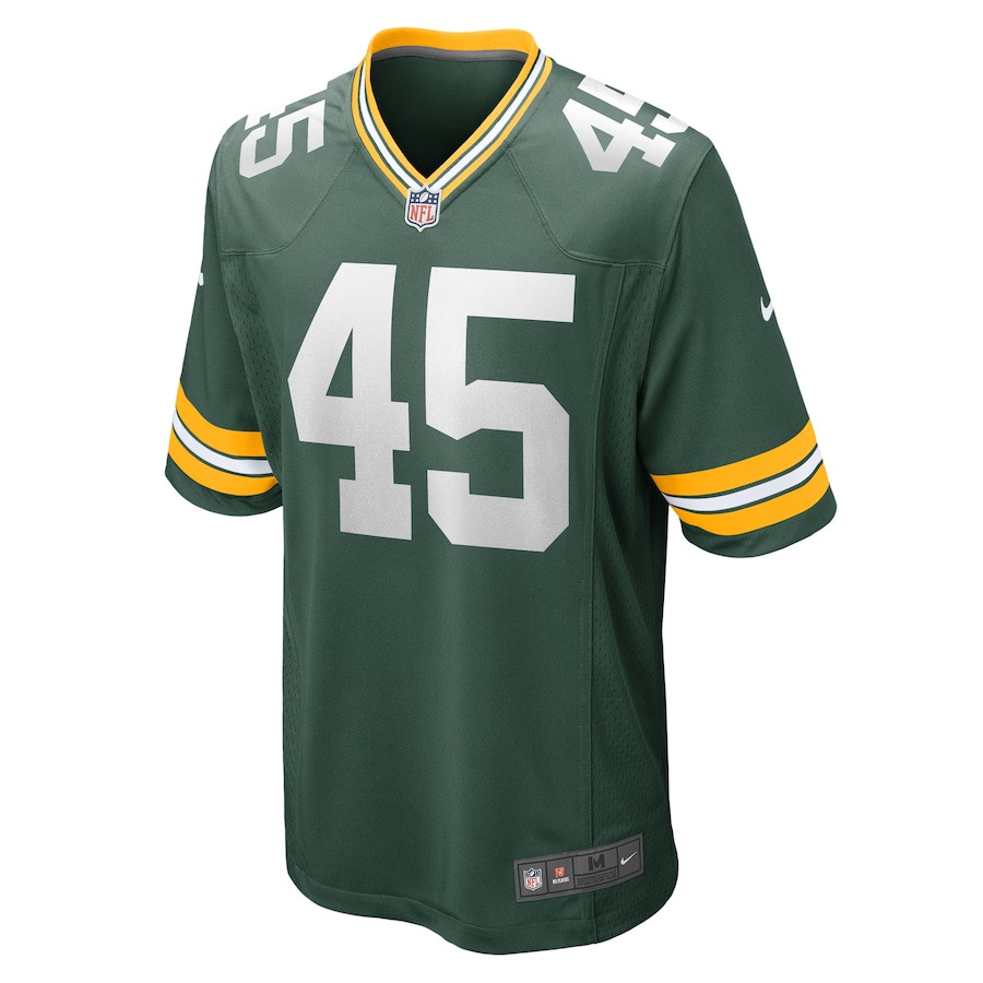 Eric Wilson 45 Green Bay Packers Home Game Green NFL Jersey Men's