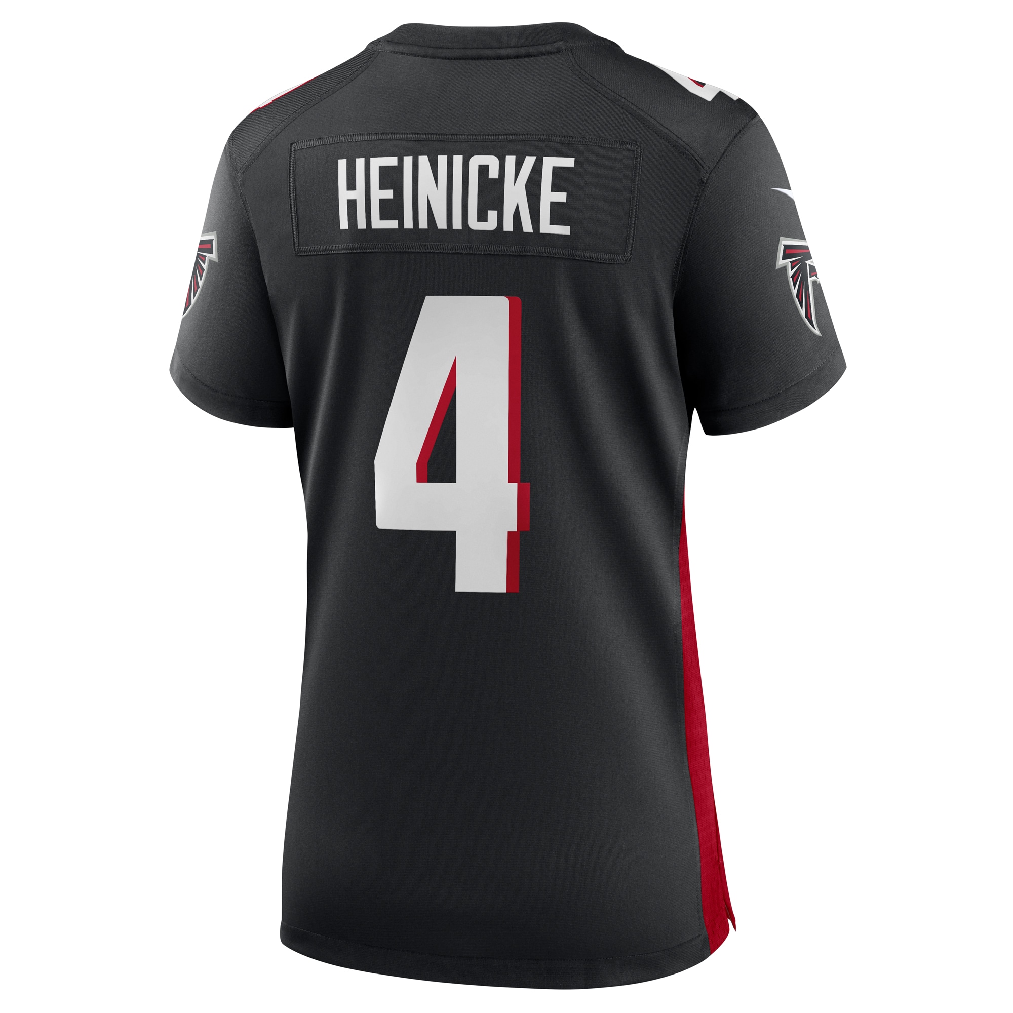 Atlanta Falcons Taylor Heinicke Black Game Player NFL Jersey Women's