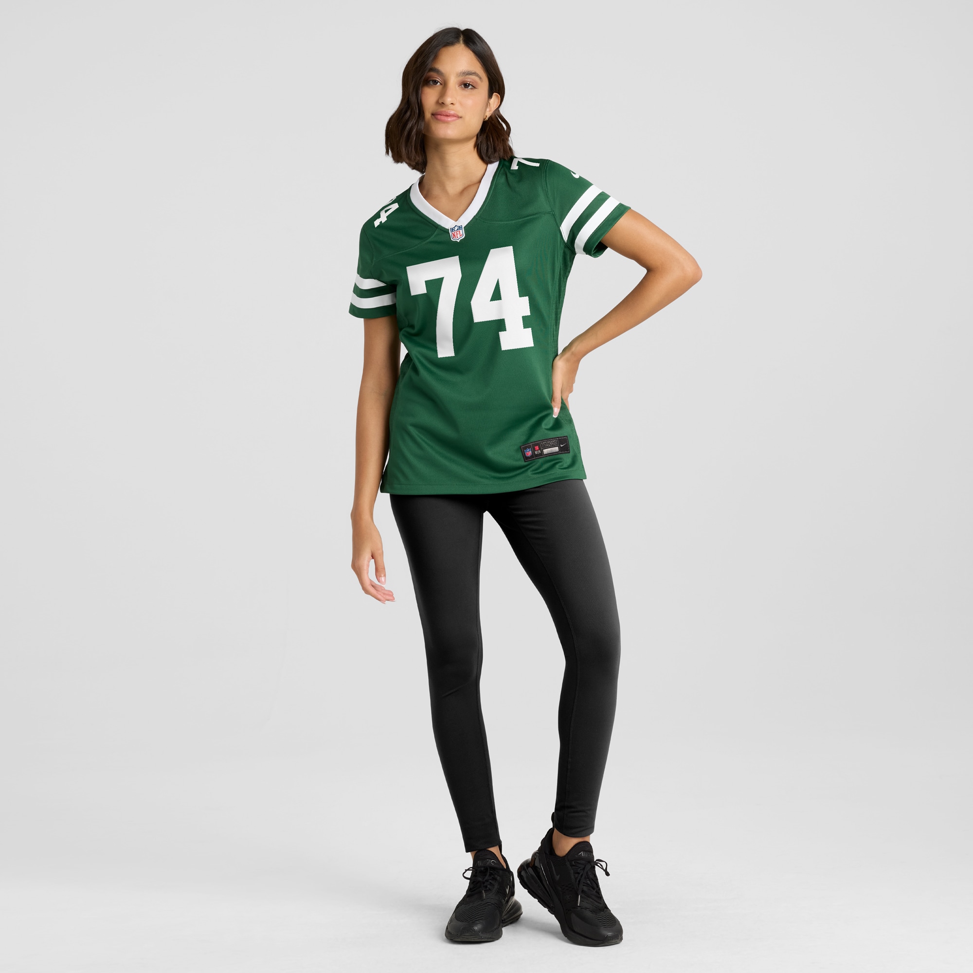 New York Jets Olu Fashanu Legacy Green Team Game NFL Jersey Women's