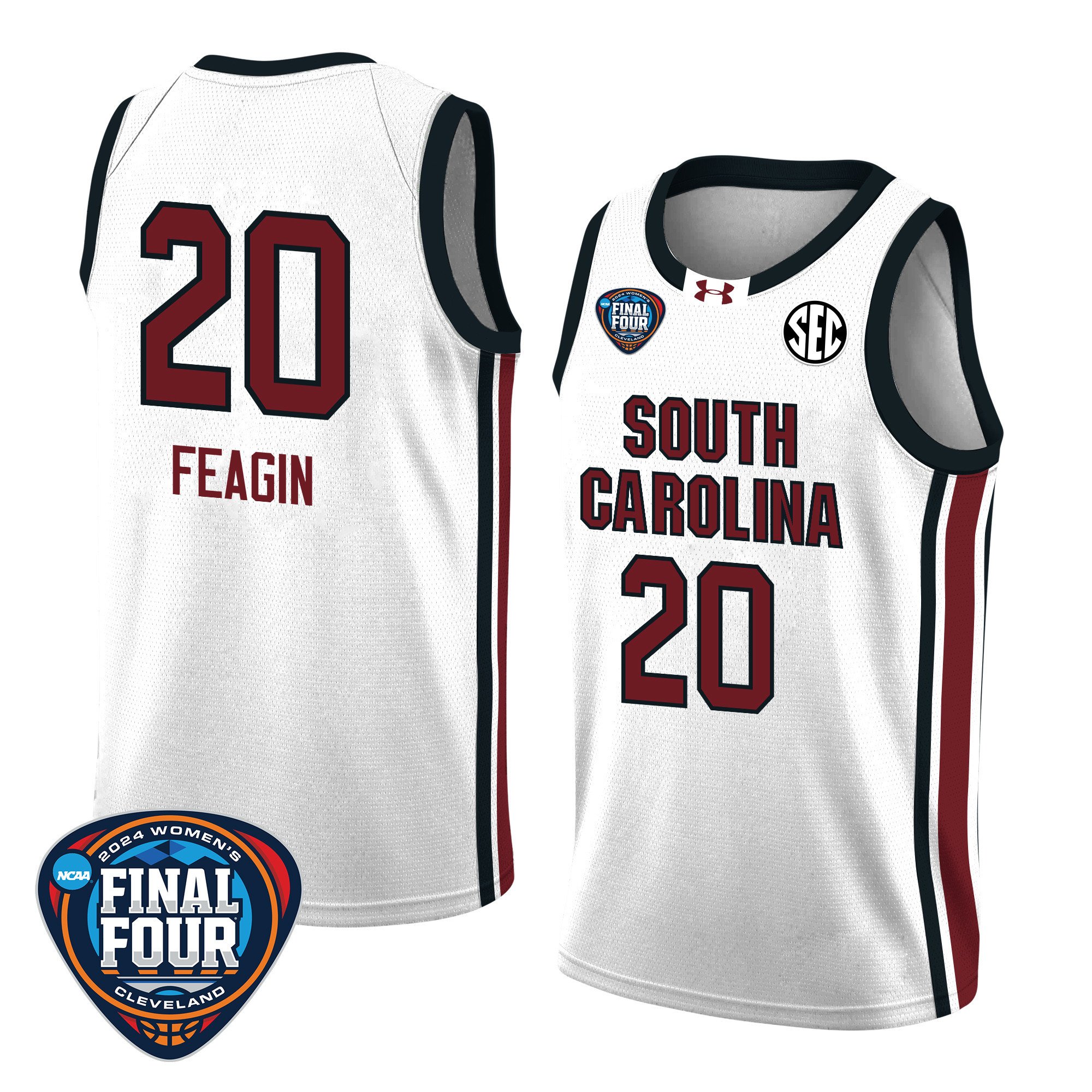 Sania Feagin 20 South Carolina 2024 Final Four Patch Unisex NCAA Jersey Unisex