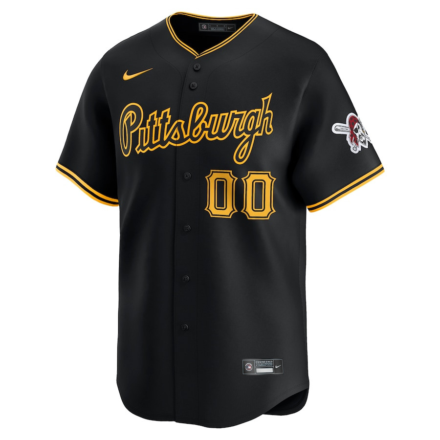 Pittsburgh Pirates Alternate Limited Custom Black MLB Jersey Men's