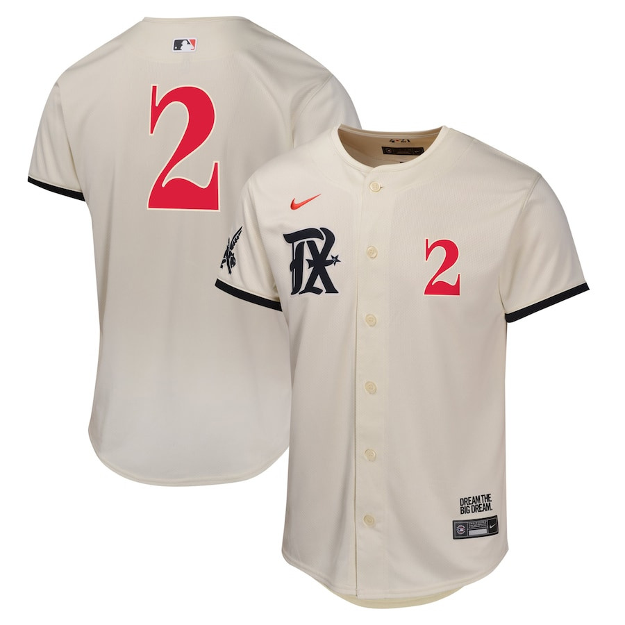 Marcus Semien 2 Texas Rangers City Connect Limited Natural MLB Jersey Youth