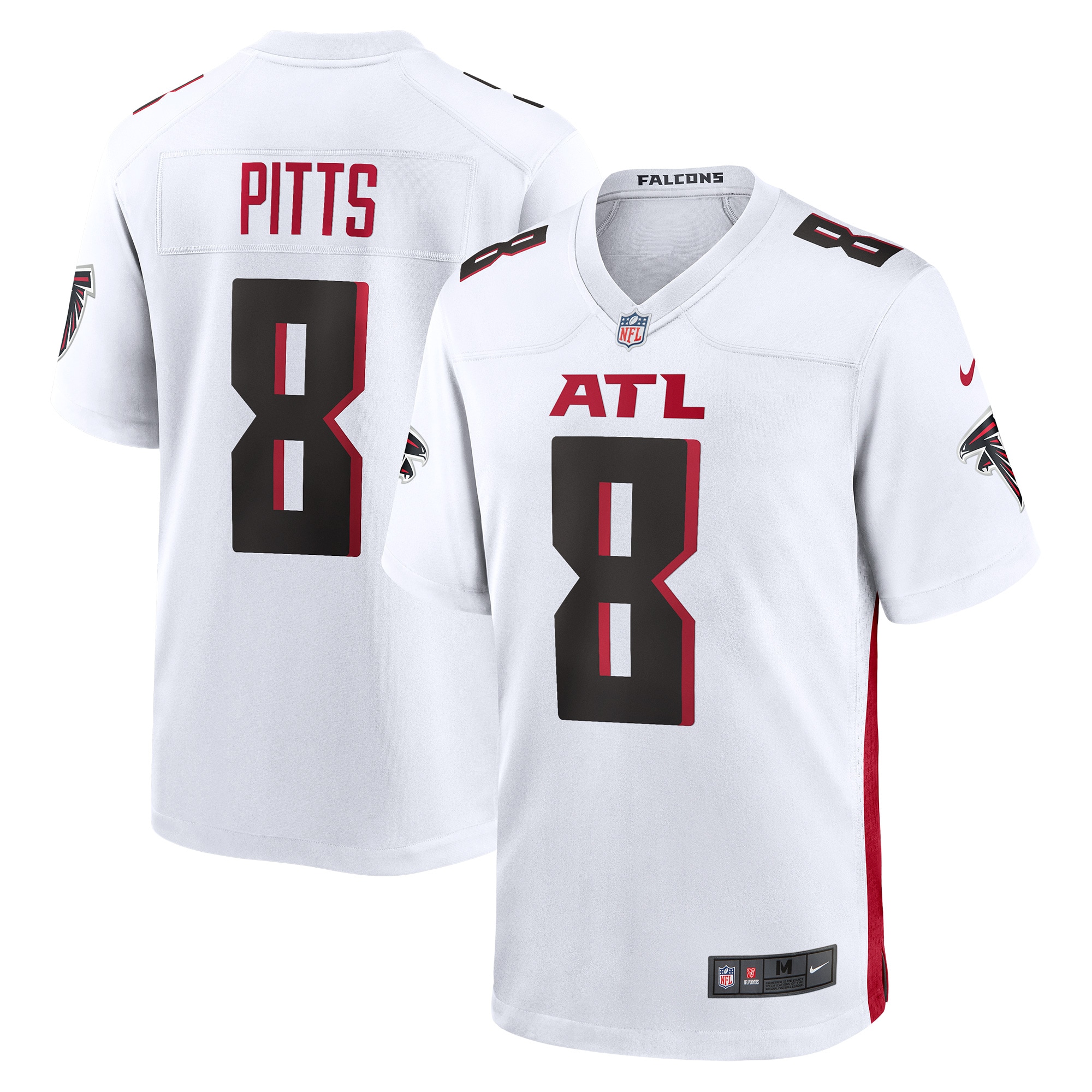 Atlanta Falcons Kyle Pitts White Game Player NFL Jersey Men's
