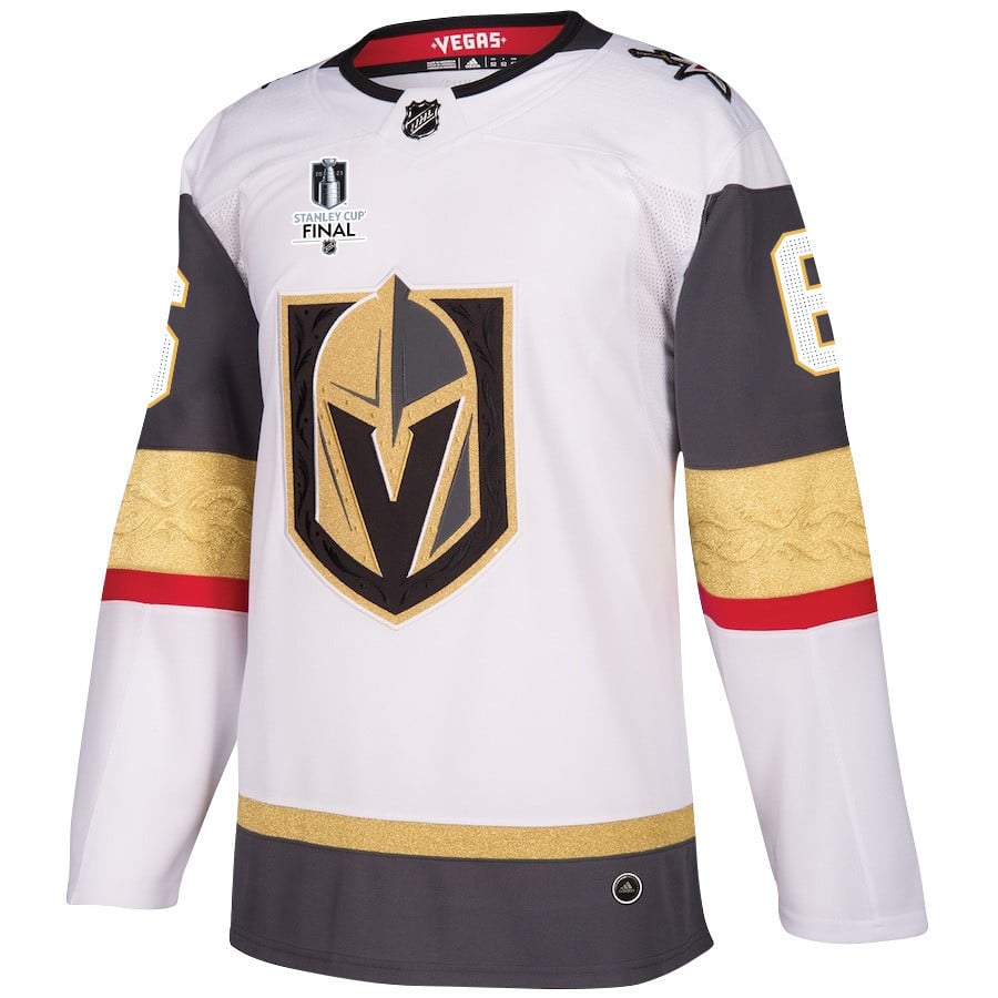 Kaedan Korczak 6 Vegas Golden Knights Stanley Cup 2023 Final Patch Away Breakaway White NHL Jersey Men's
