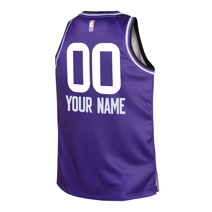 Utah Jazz 2023/24 City Edition Swingman Custom Purple NBA Jersey Youth