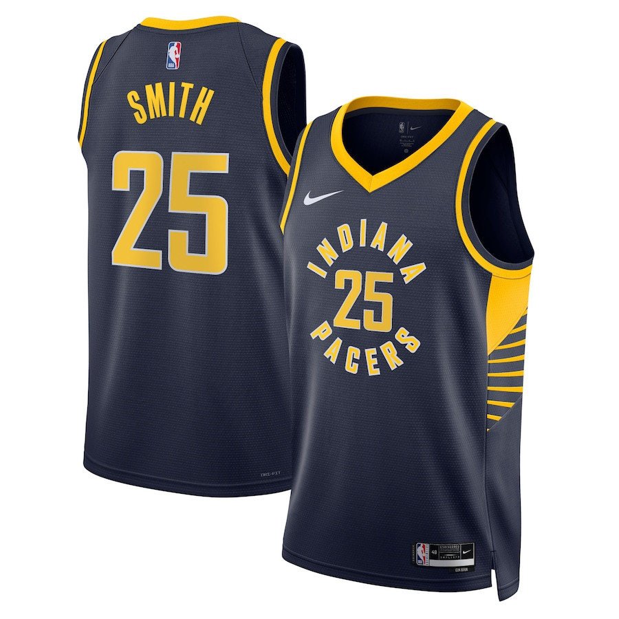 Jalen Smith 25 Indiana Pacers Unisex Swingman Icon Edition Navy NBA Jersey Unisex