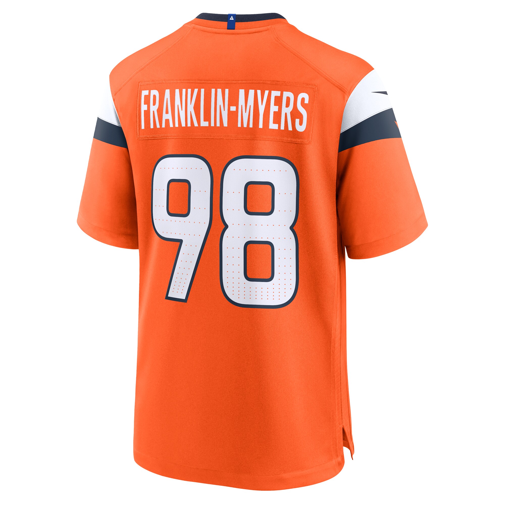Denver Broncos John Franklin-Myers Orange Team Game NFL Jersey Men's