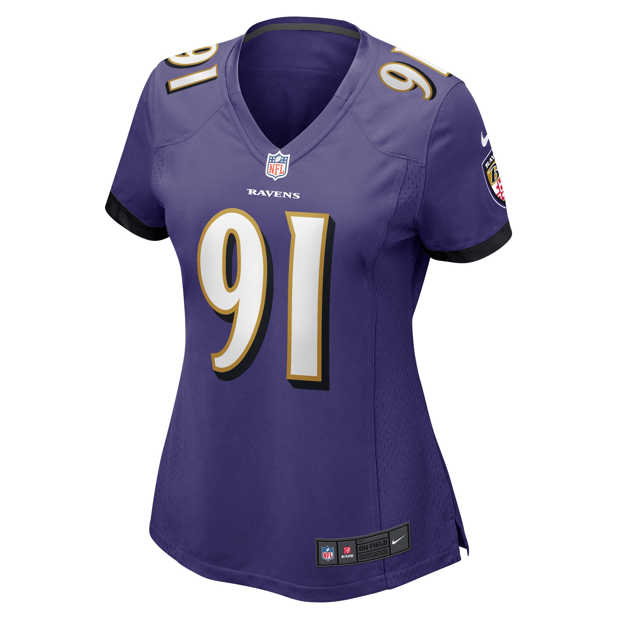 Baltimore Ravens Rayshad Nichols Purple Game Player NFL Jersey Women's