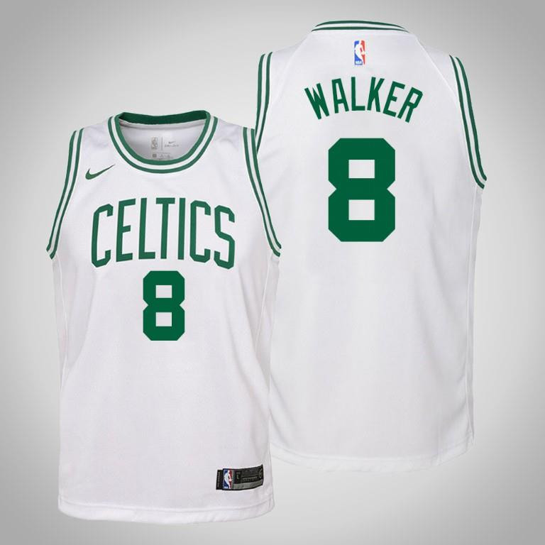Kemba Walker Boston Celtics 8 Associatio White NBA Jersey Youth