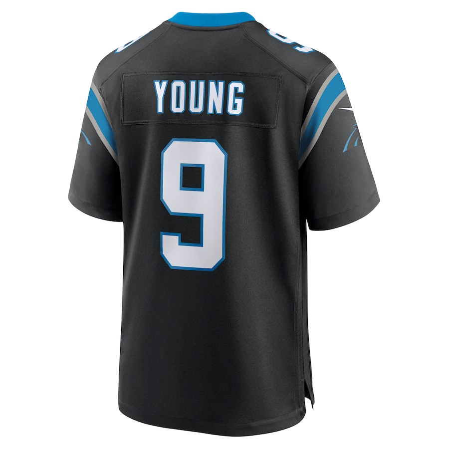 Bryce Young 9 Carolina Panthers Team Game Black NFL Jersey Men's