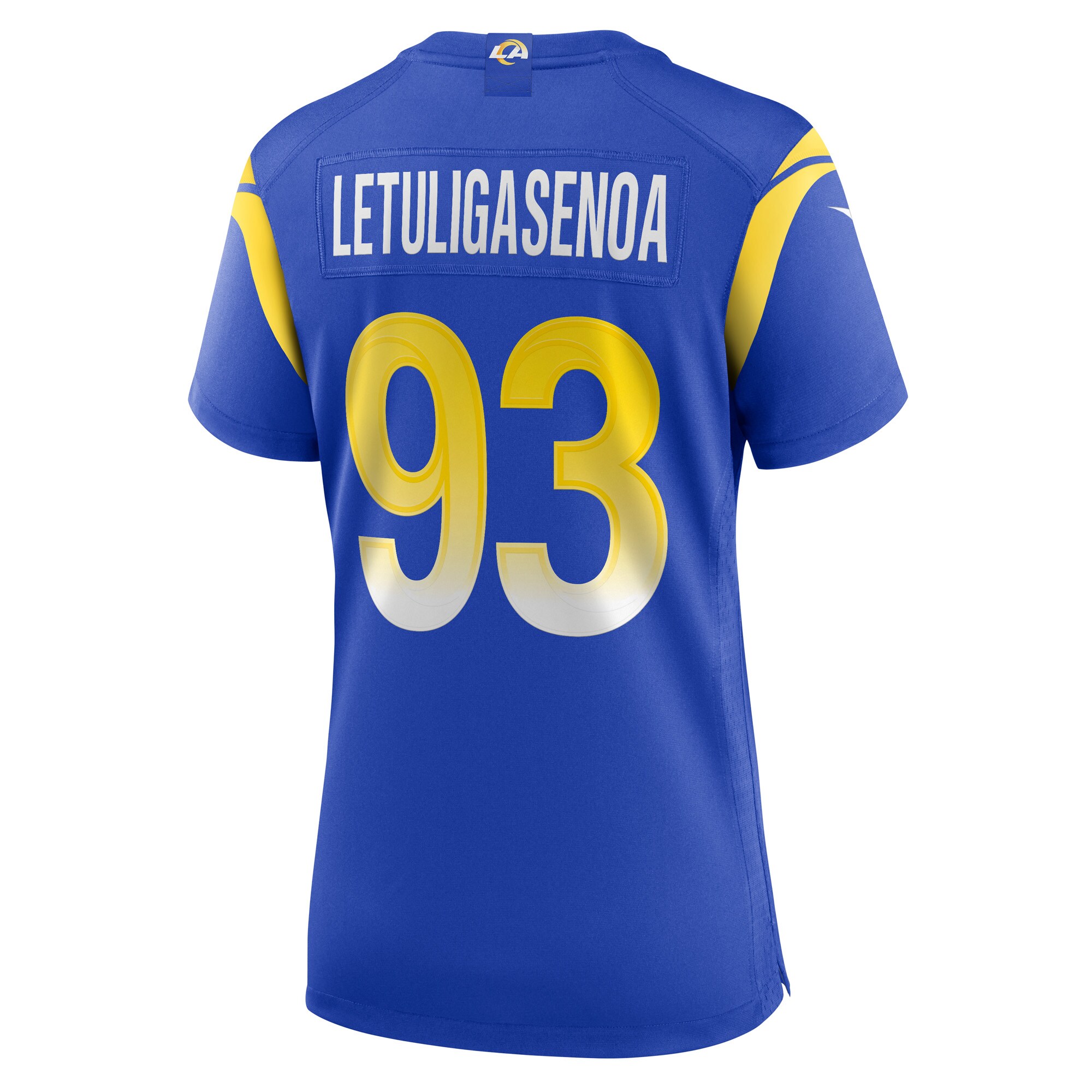 Los Angeles Rams Tuli Letuligasenoa Royal Game NFL Jersey Women's