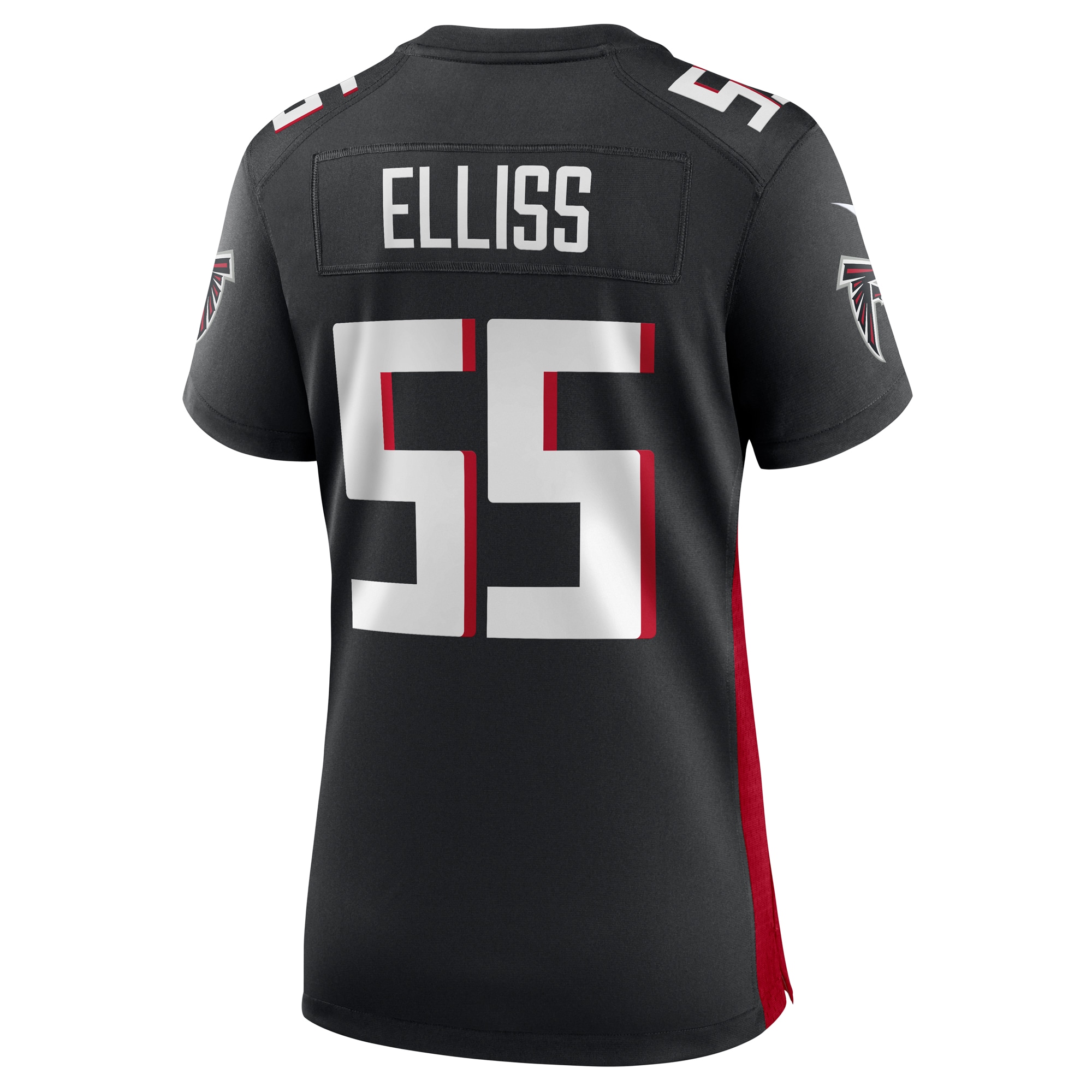 Atlanta Falcons Kaden Elliss Black Game Player NFL Jersey Women's